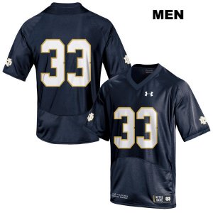 Notre Dame Fighting Irish Men's Shayne Simon #33 Navy Under Armour No Name Authentic Stitched College NCAA Football Jersey YKM4599OL